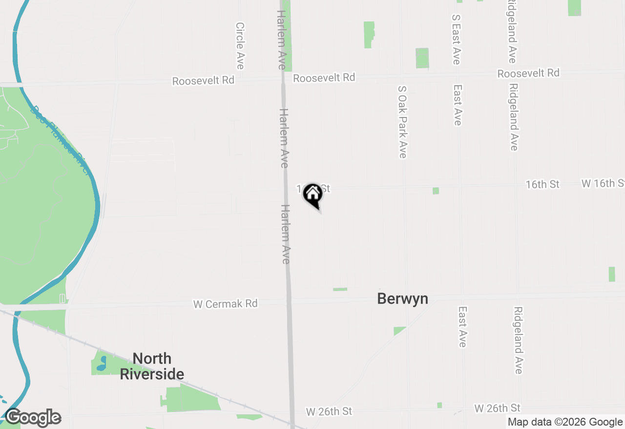 Map of 1648 Wisconsin Avenue, Berwyn, IL 60402
