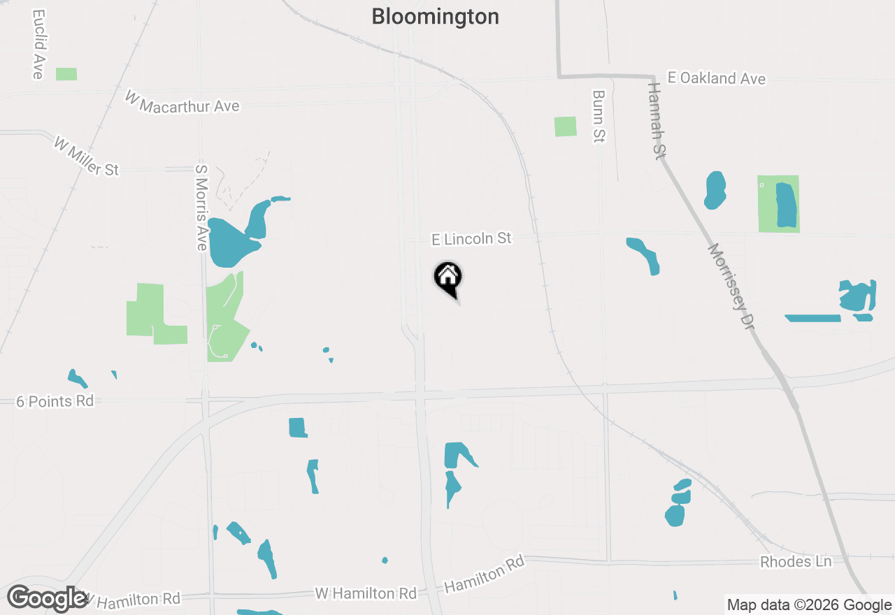 Map of 21 Berenz Place, Bloomington, IL 61701