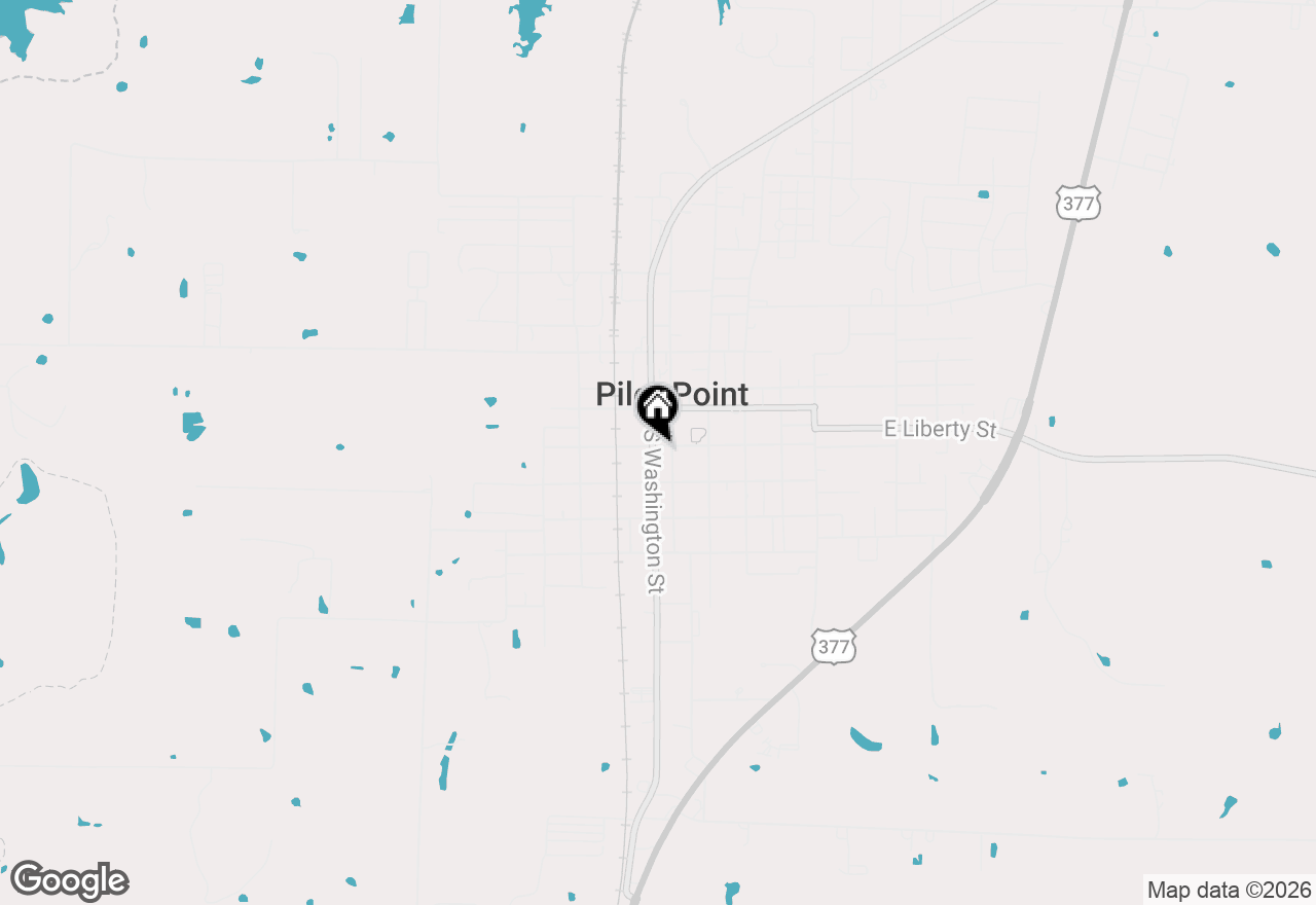 Map of 301 S Washington Street, Pilot Point, TX 76258