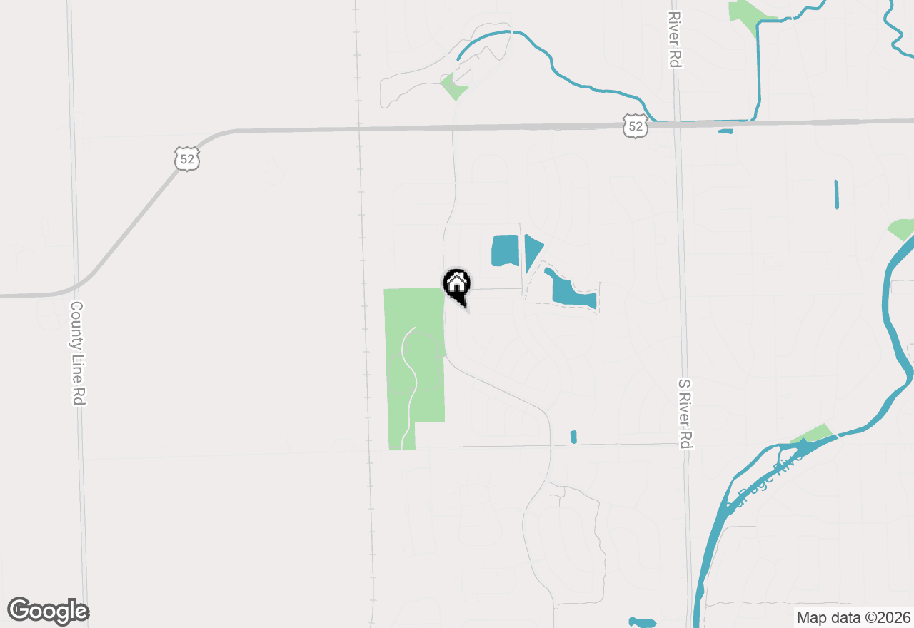 Map of 1702 Patriot Street, Shorewood, IL 60404