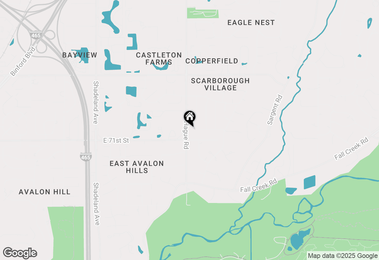 Map of 7137 Hague Road, Indianapolis, IN 46256