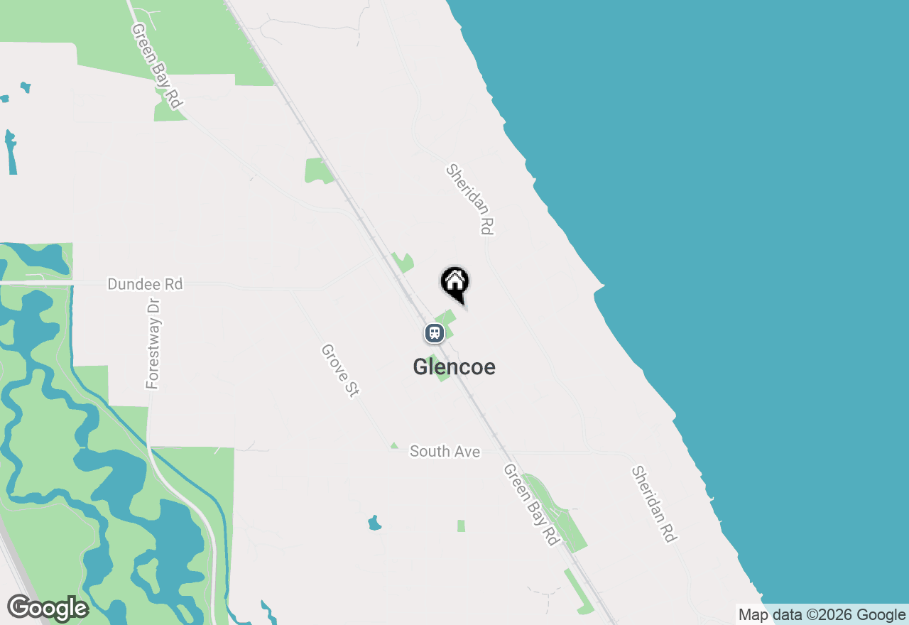 Map of 246 Beach Road, Glencoe, IL 60022
