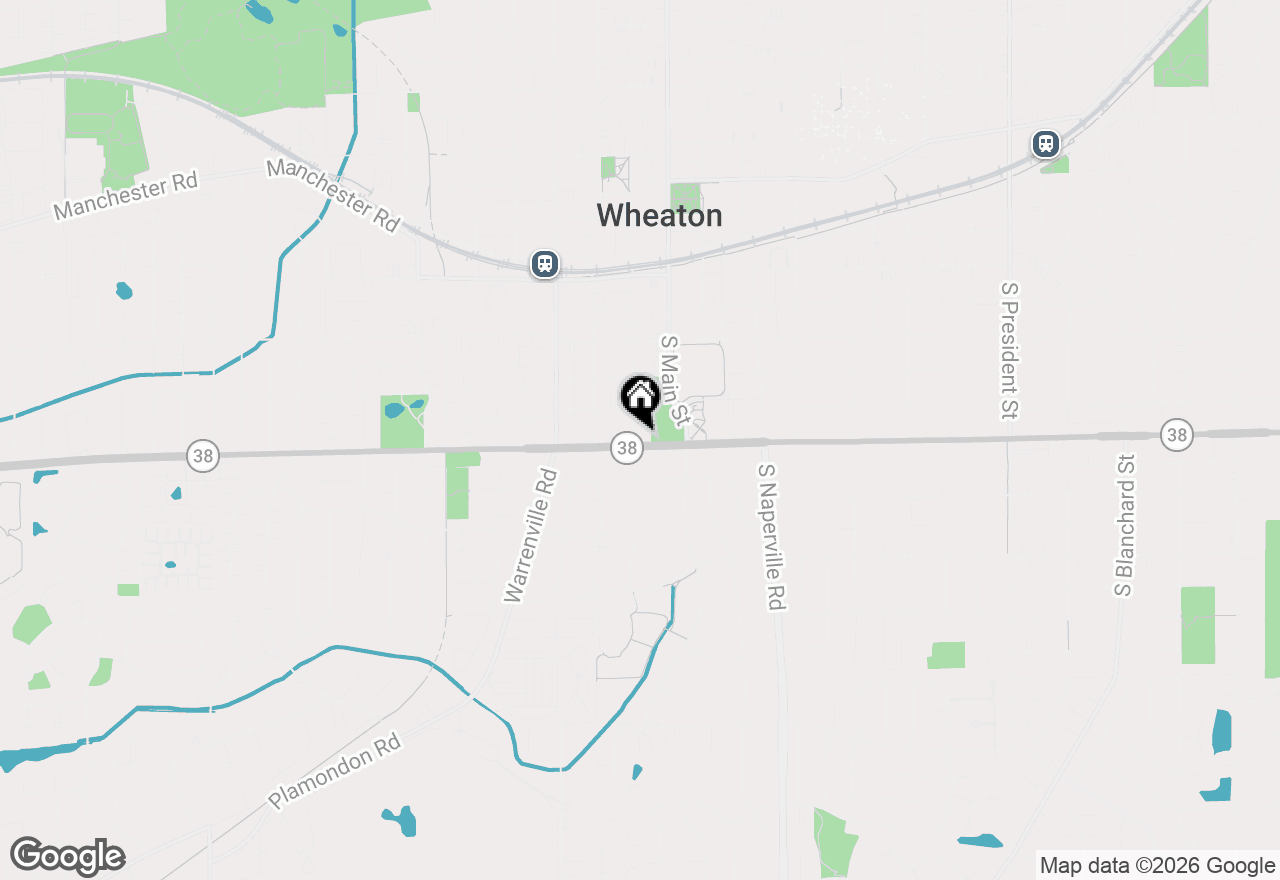 Map of 631 S Hale Street, Wheaton, IL 60187