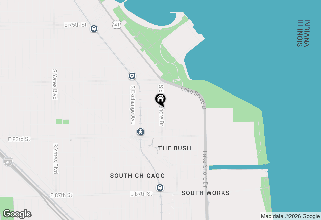 Map of 8104 S South Shore Drive, Chicago, IL 60617
