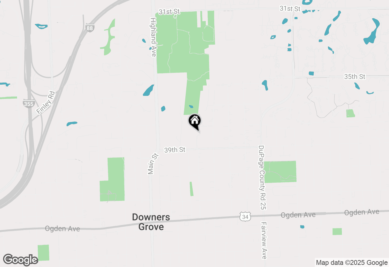 Map of 3806 Dillon Court, Downers Grove, IL 60515