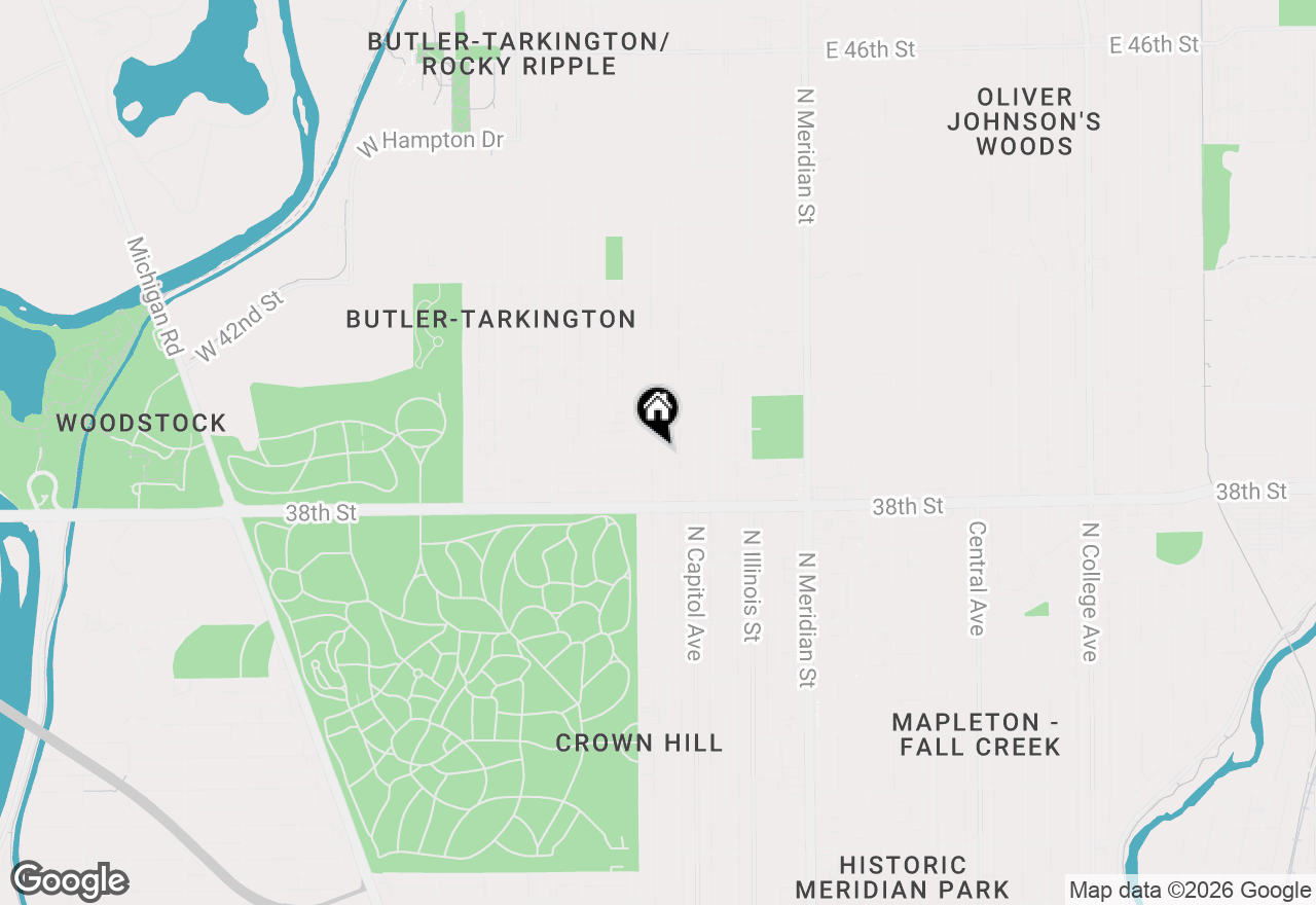 Map of 3906 Graceland Avenue, Indianapolis, IN 46208