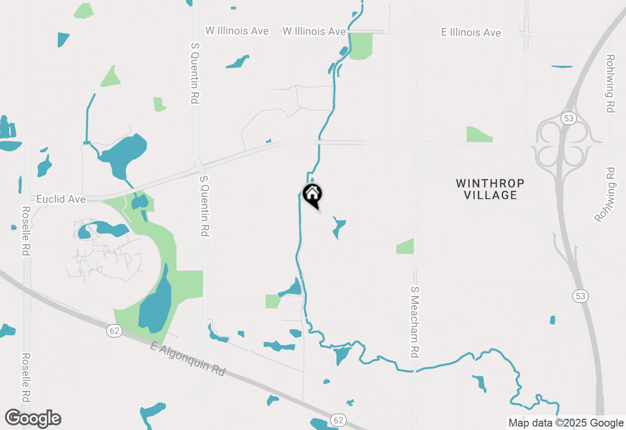 Map of 111 Mayberry Court, Rolling Meadows, IL 60008