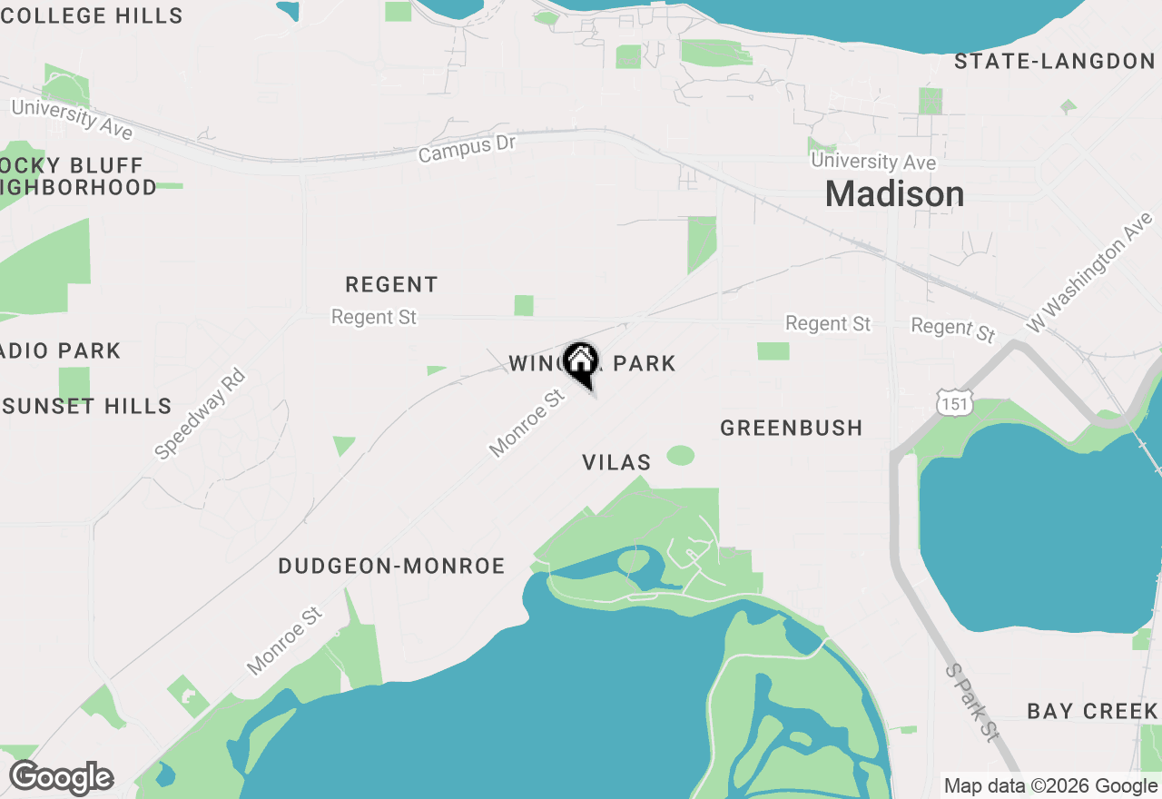 Map of 813 Grant Street, Madison, WI 53711
