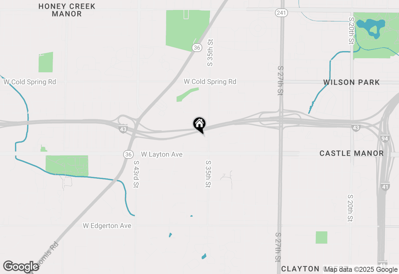 Map of 4620 S 36th St, Greenfield, WI 53221