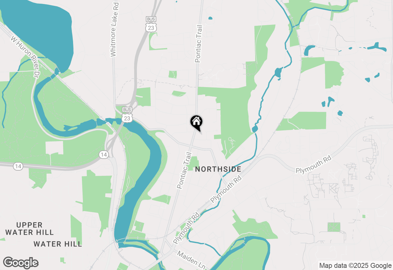 Map of 1918 Pontiac Trail, Ann Arbor, MI 48105