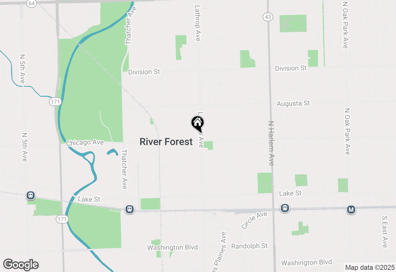 Map of 812 Lathrop Avenue, River Forest, IL 60305