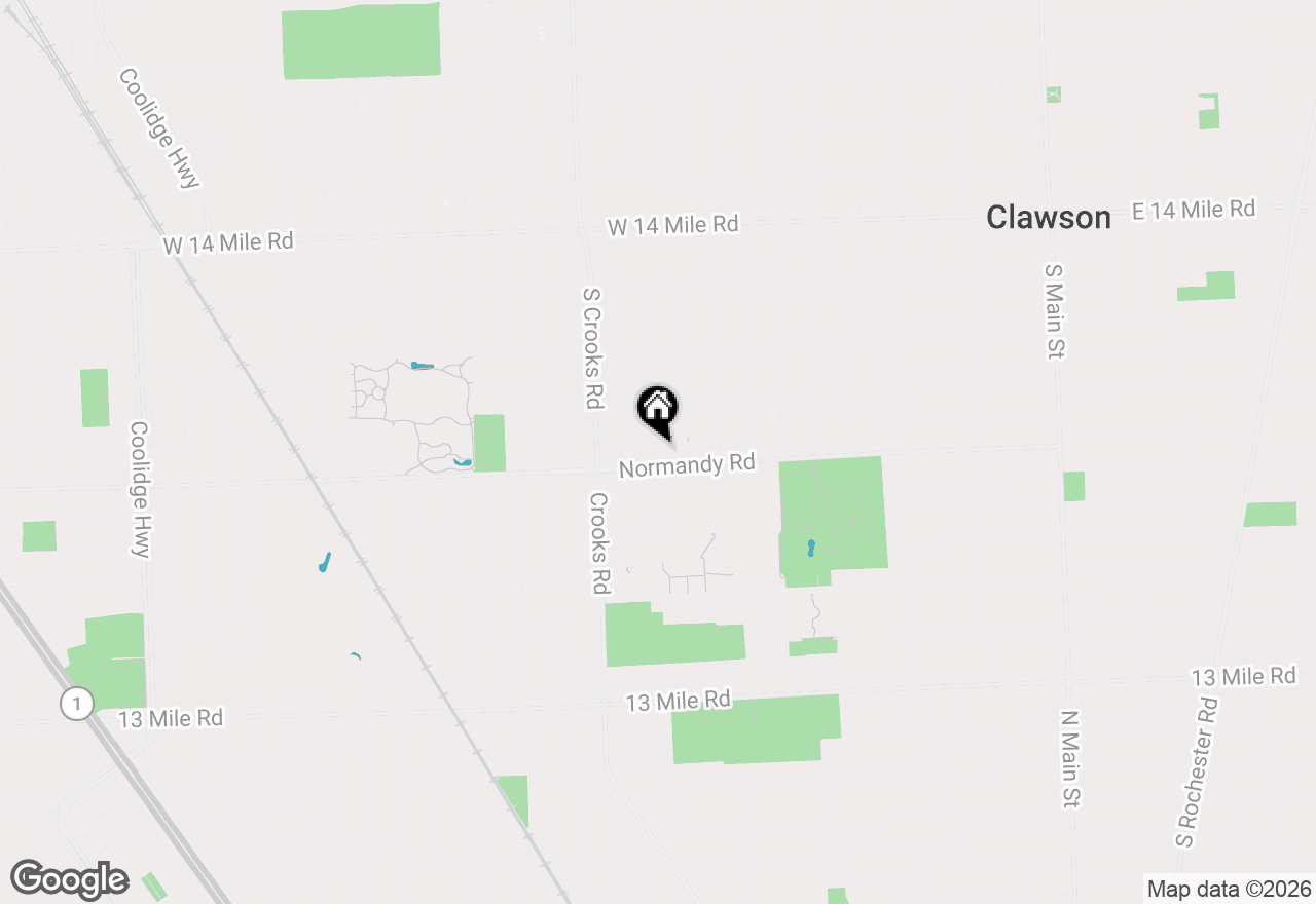 Map of 1514 Normandy Road #203, Royal Oak, MI 48073