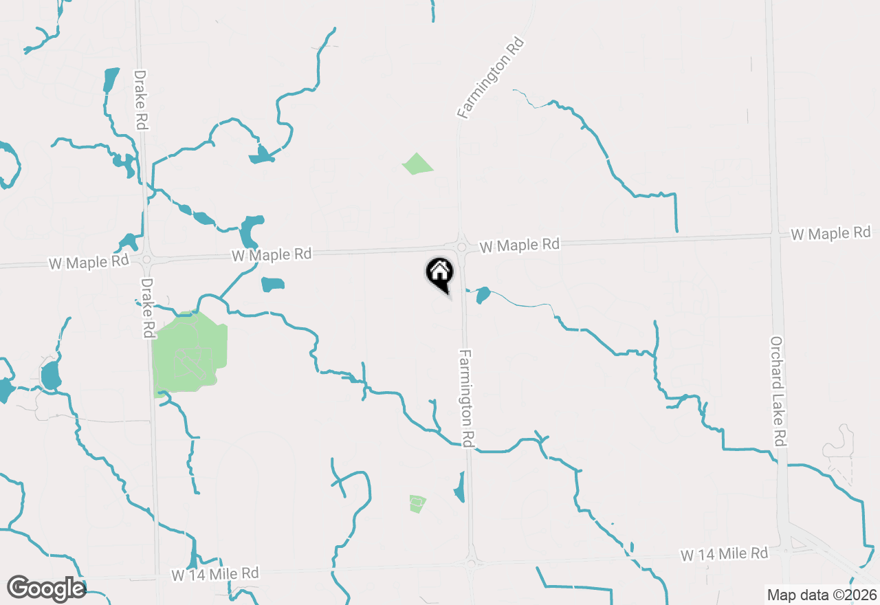 Map of 6129 Westbrooke Drive, West Bloomfield, MI 48322