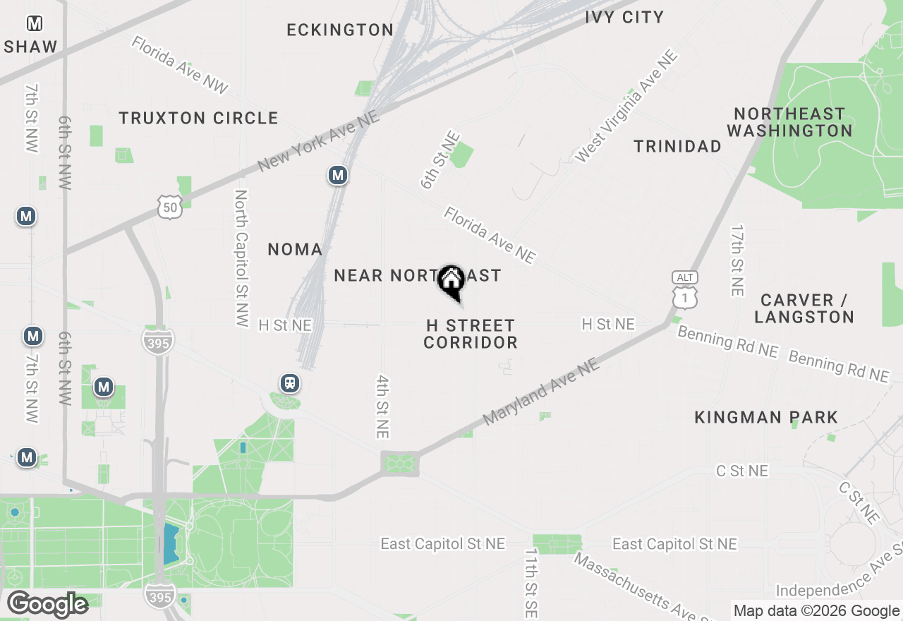 Map of 820 7th Street Ne, Washington, DC 20002