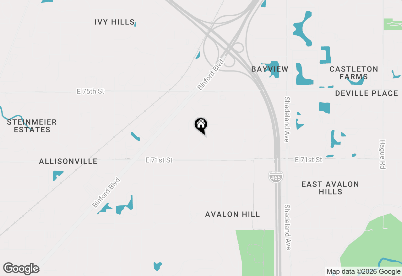 Map of 7222 Brompton Court, Indianapolis, IN 46250