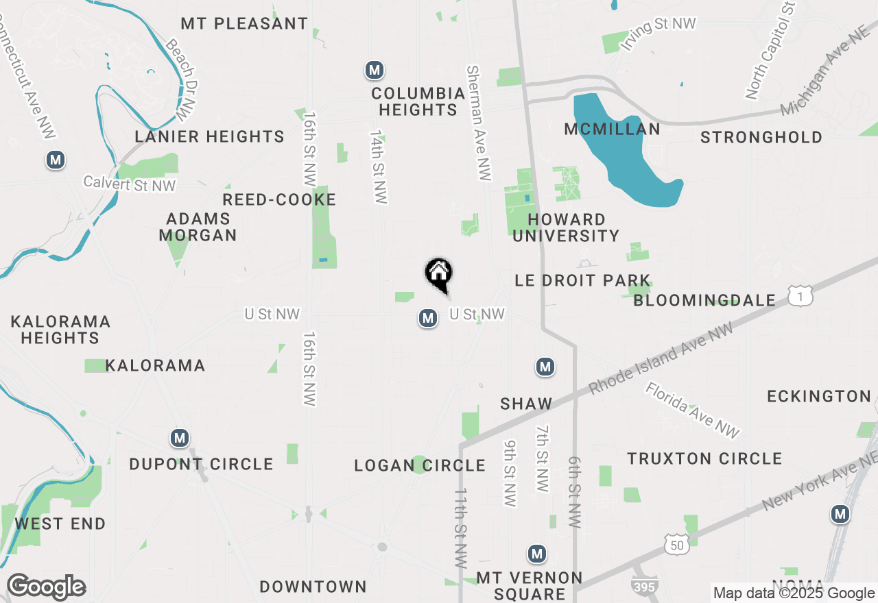 Map of 2020 12th Street Nw #214, Washington, DC 20009
