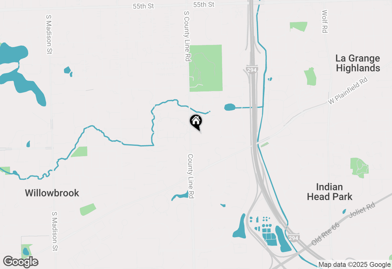 Map of 6191 S County Line Road, Burr Ridge, IL 60527