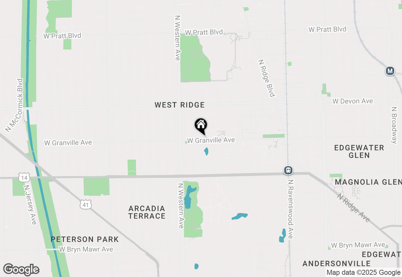 Map of 6205 N Oakley Street #3, Chicago, IL 60659