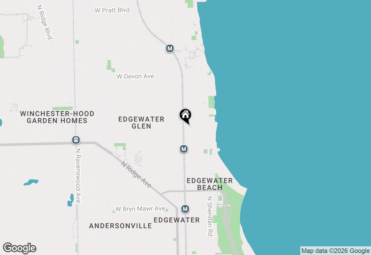 Map of 1106 W Glenlake Avenue #2, Chicago, IL 60660