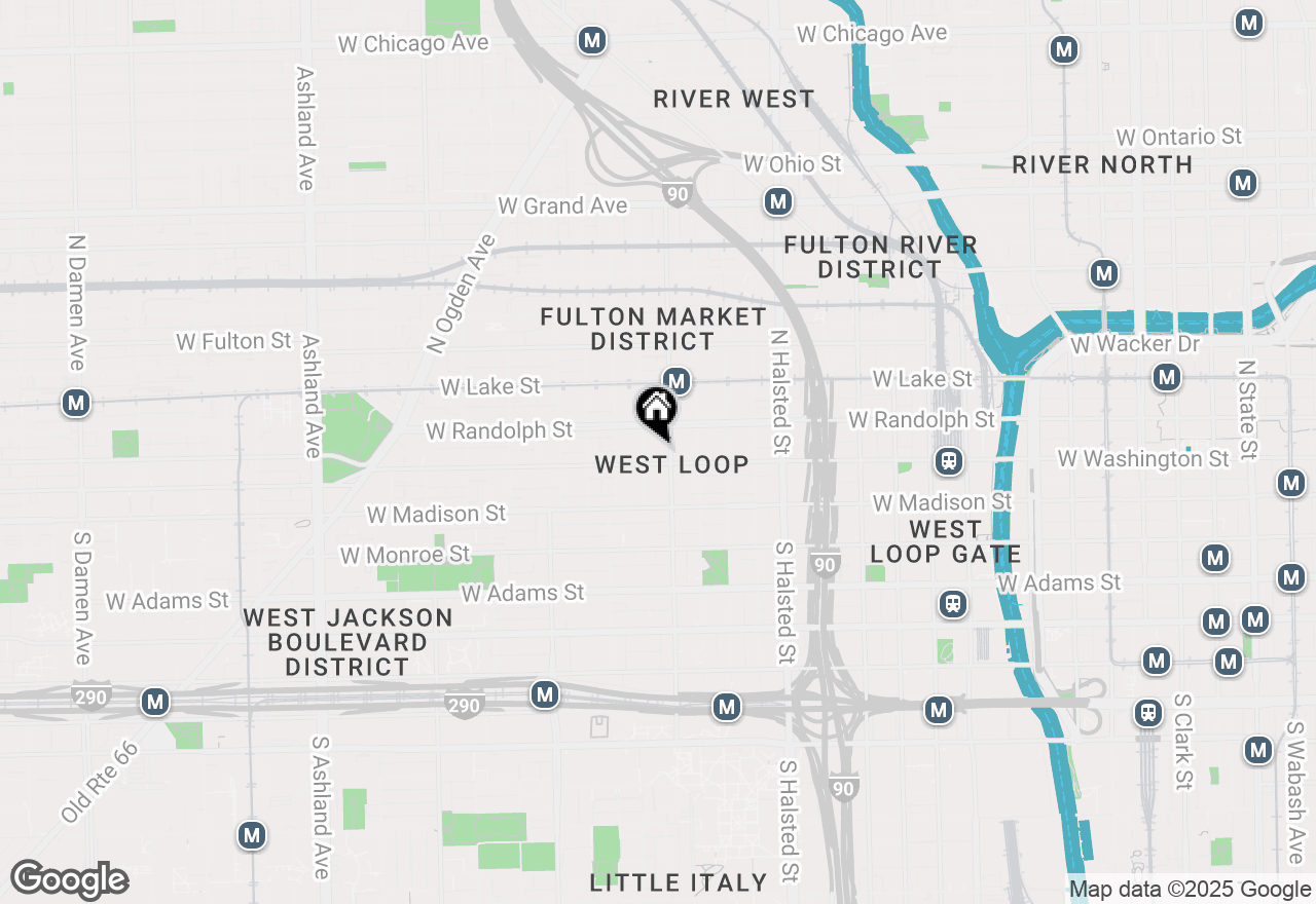 Map of 1000 W Washington Boulevard #517, Chicago, IL 60607