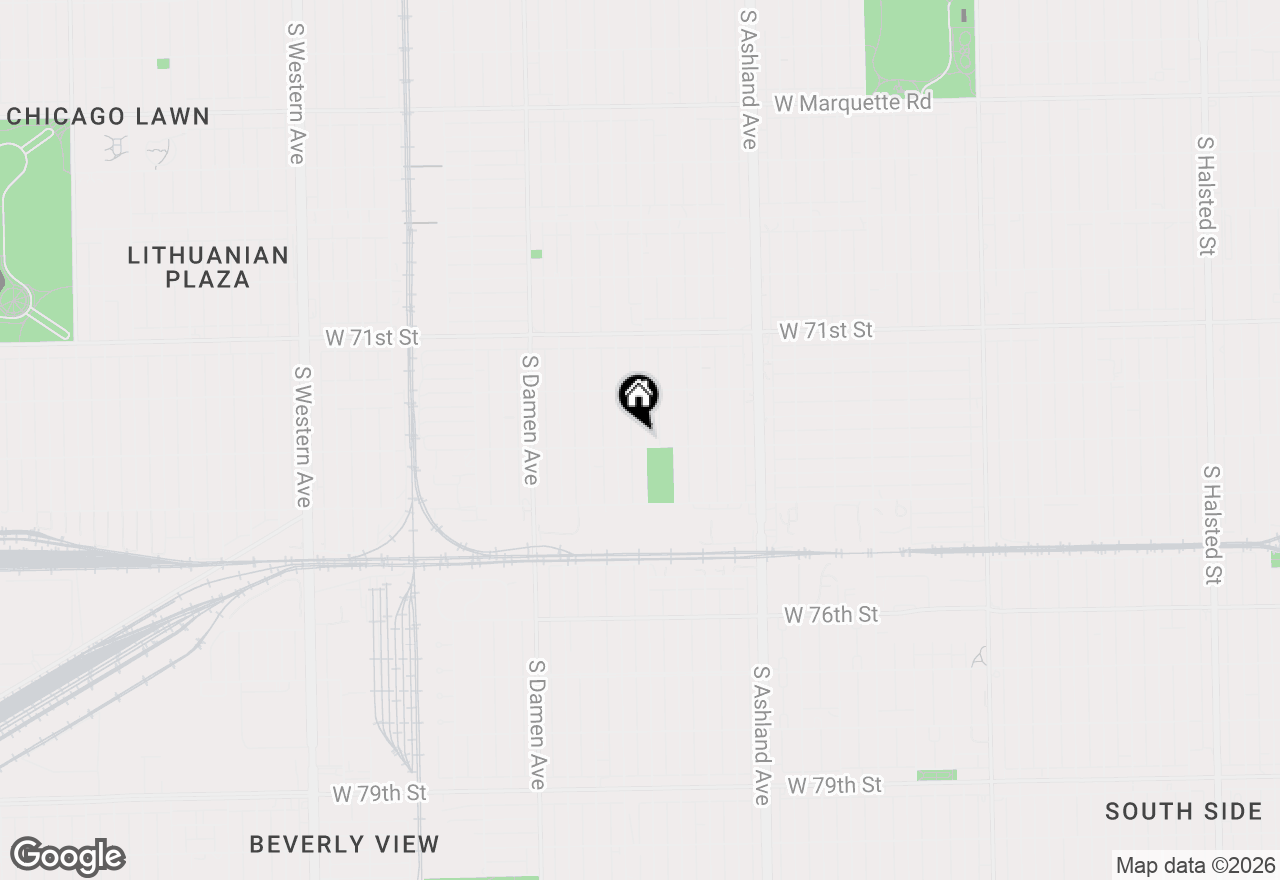 Map of 7252 S Wood Street, Chicago, IL 60636