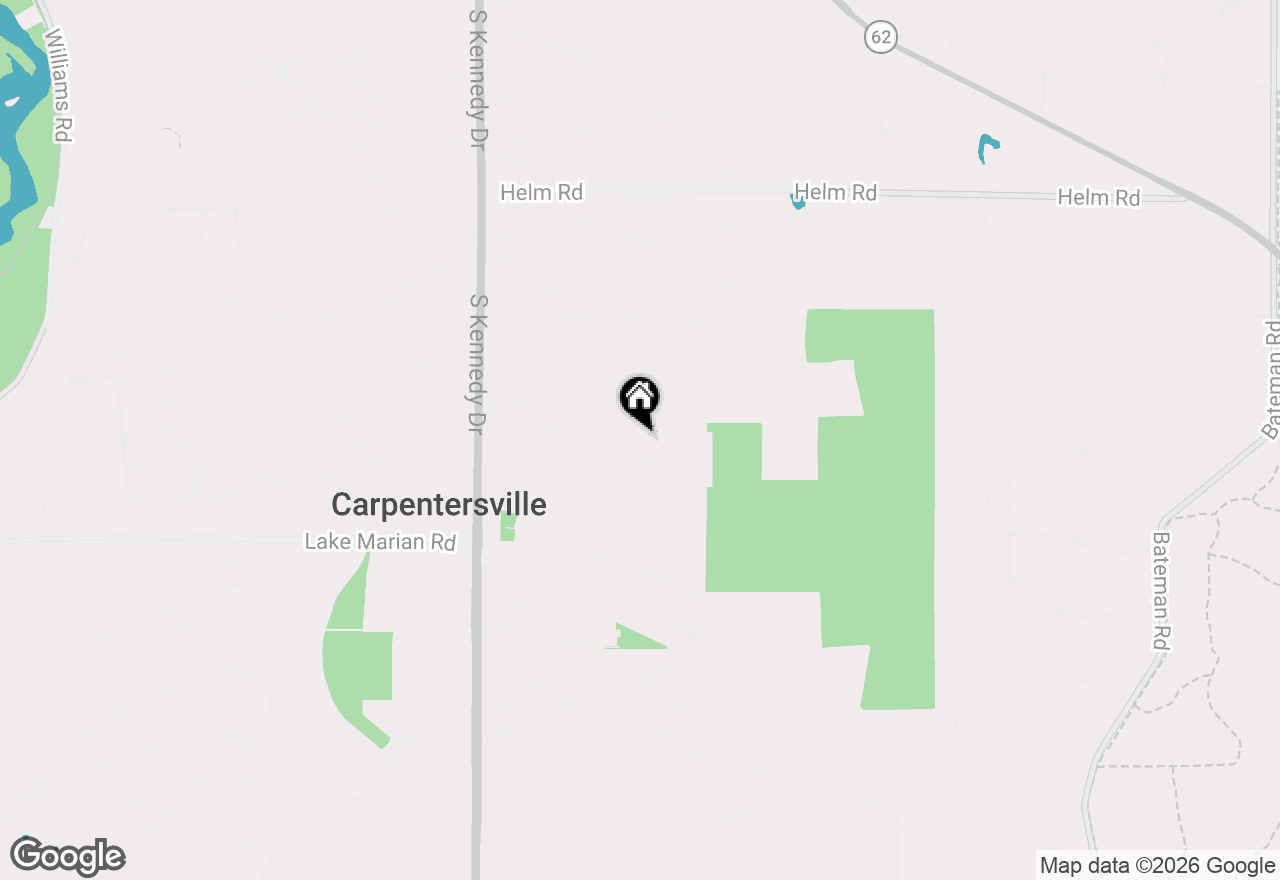 Map of 63 Wren Road, Carpentersville, IL 60110