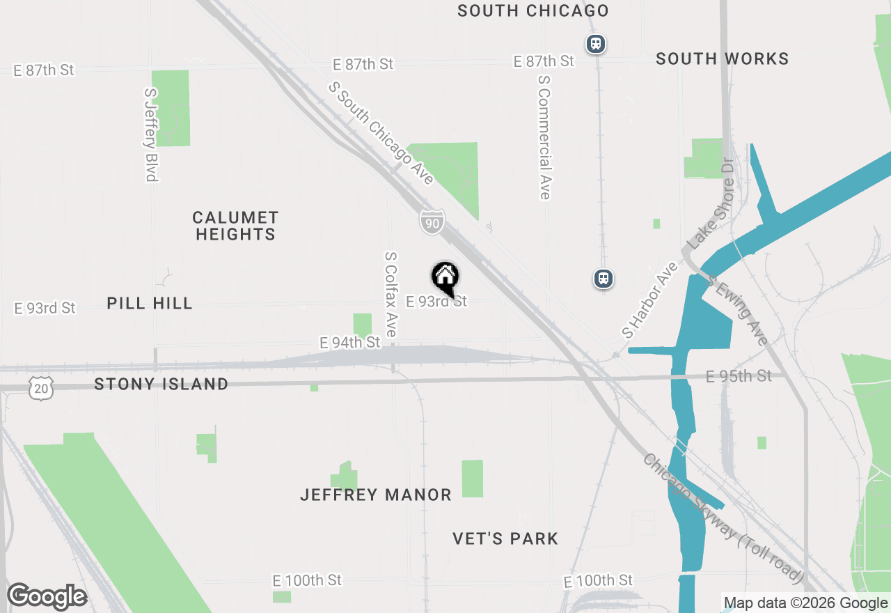 Map of 2711 E 93rd Street, Chicago, IL 60617