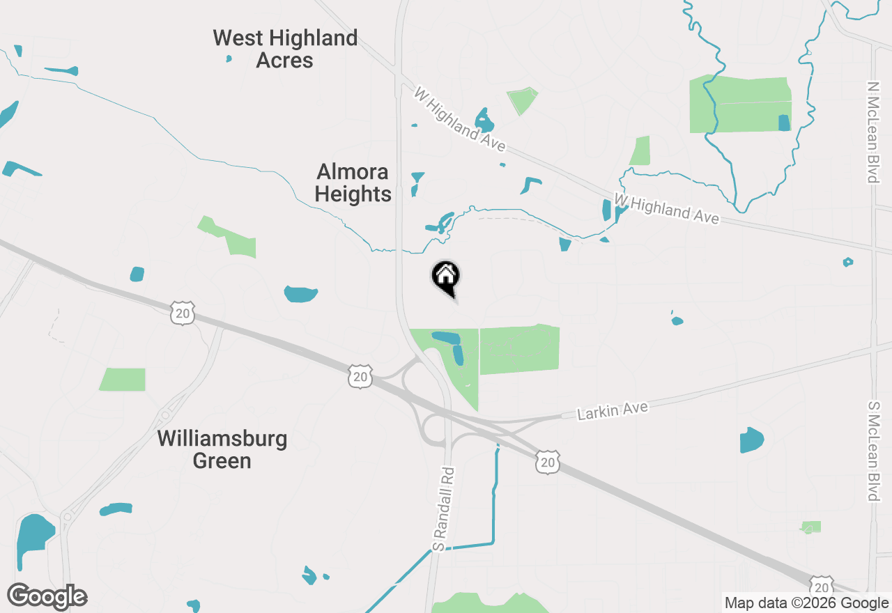 Map of 98 Brookside Drive, Elgin, IL 60123