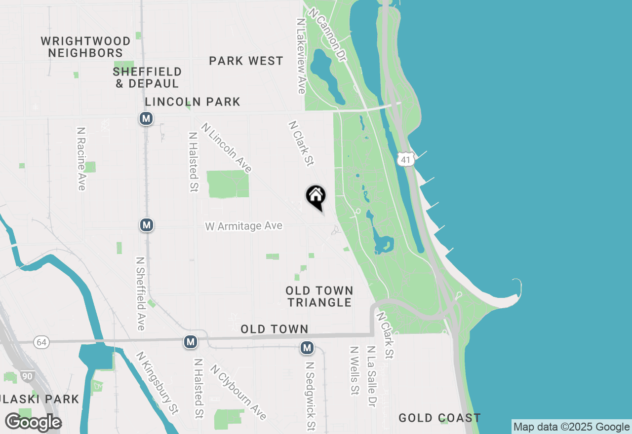 Map of 2012 N Orleans Street #4D, Chicago, IL 60614