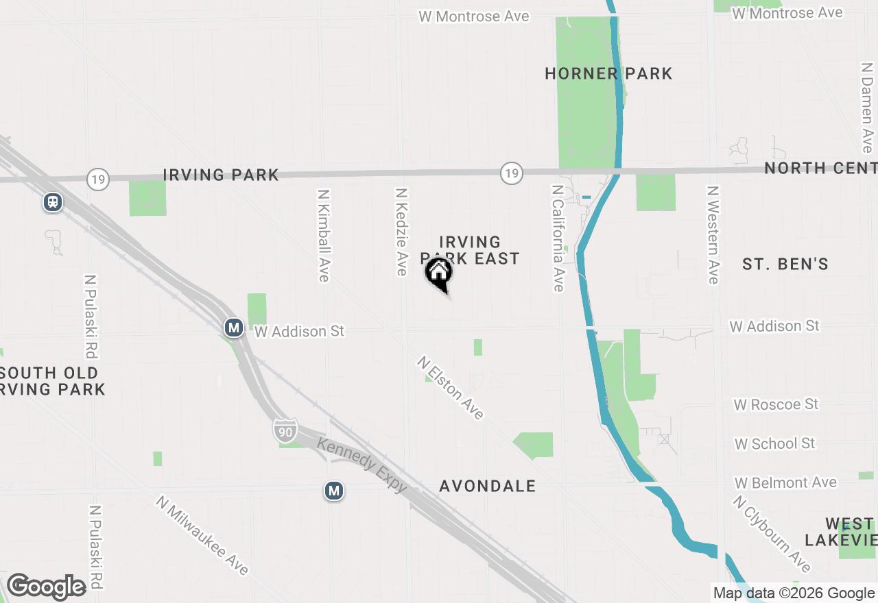 Map of 3642 N Albany Avenue, Chicago, IL 60618