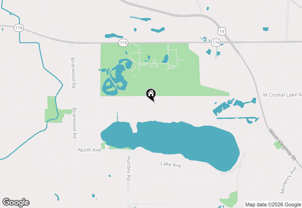 Map of 127 Lakewood Avenue, Crystal Lake, IL 60014