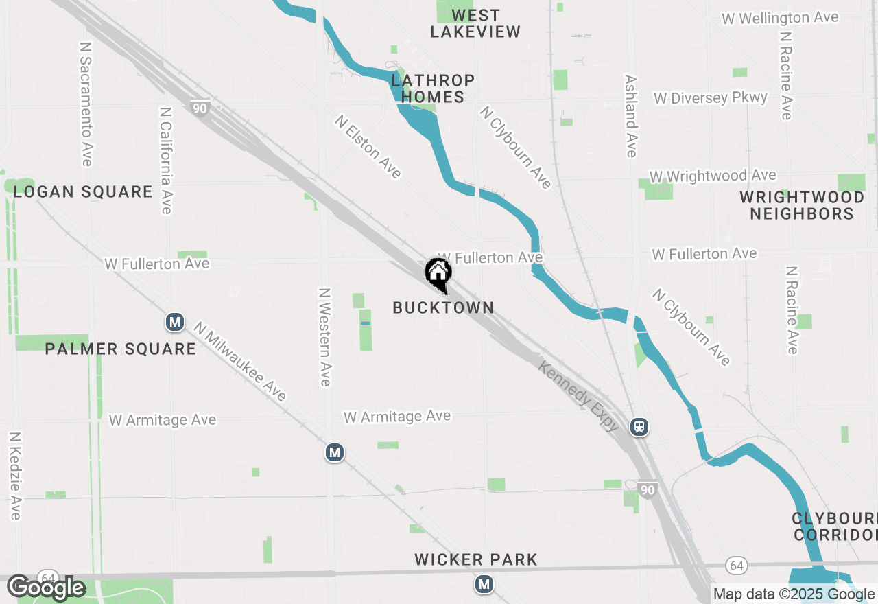 Map of 2306 N Hoyne Avenue #2F, Chicago, IL 60647