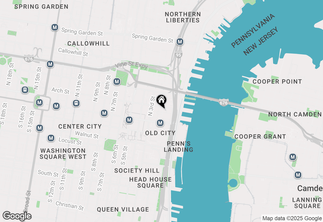 Map of 58 N 2nd Street #C1, Philadelphia, PA 19106