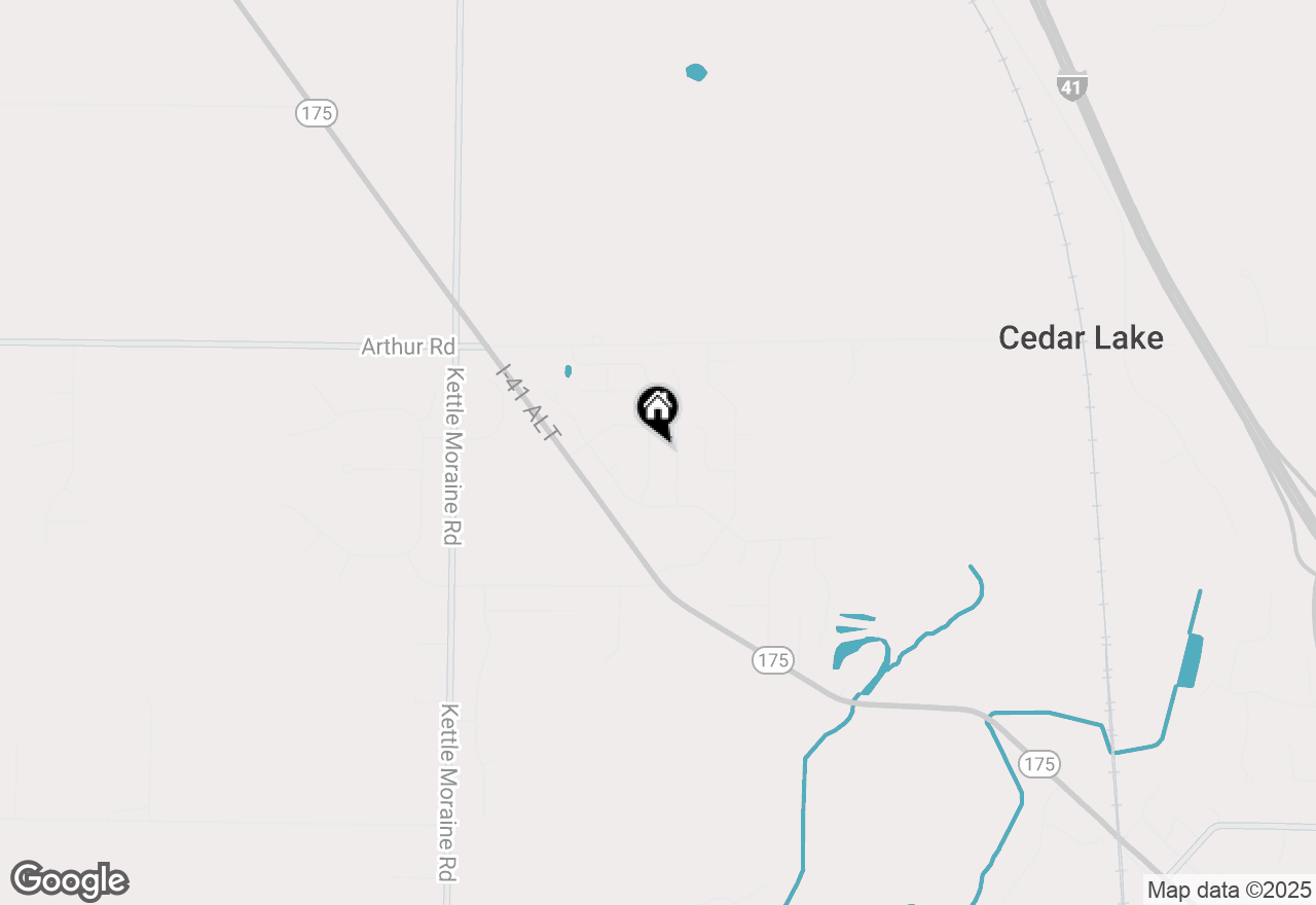 Map of 590 Lambert Dr, Slinger, WI 53086