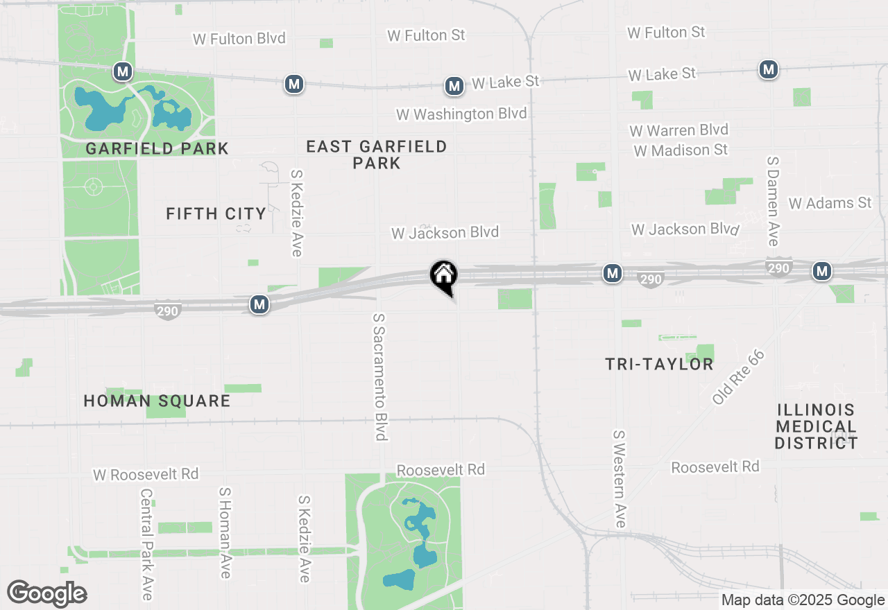 Map of 2818 W Harrison Street #B, Chicago, IL 60612