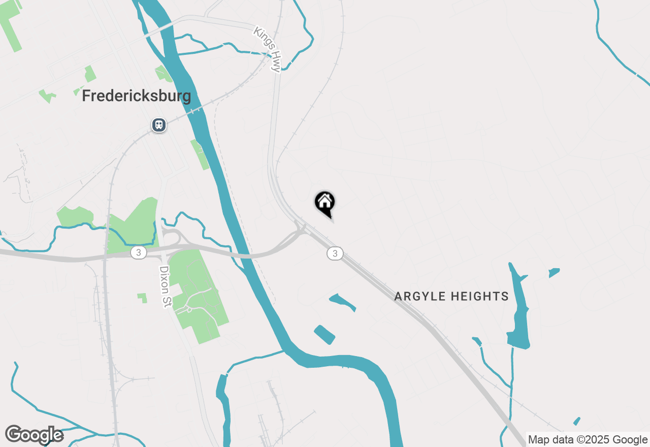 Map of 17 Nelson Street, Fredericksburg, VA 22405