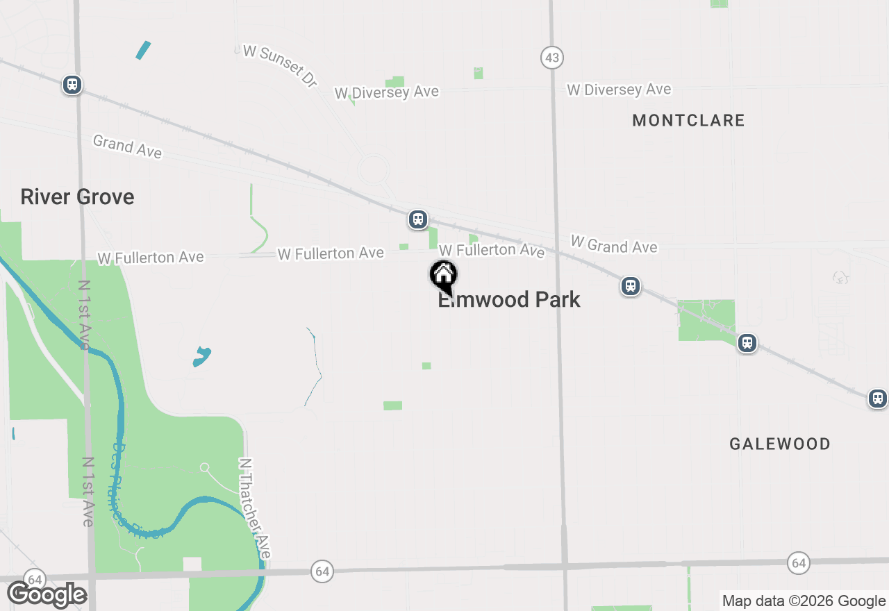 Map of 2231 N 75th Avenue, Elmwood Park, IL 60707