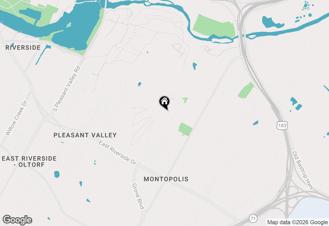 Map of 1201 Grove Blvd #1103, Austin, TX 78741