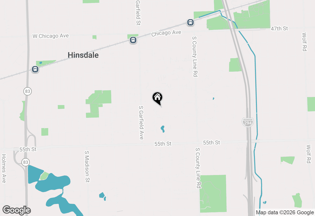 Map of 719 S Park Avenue, Hinsdale, IL 60521