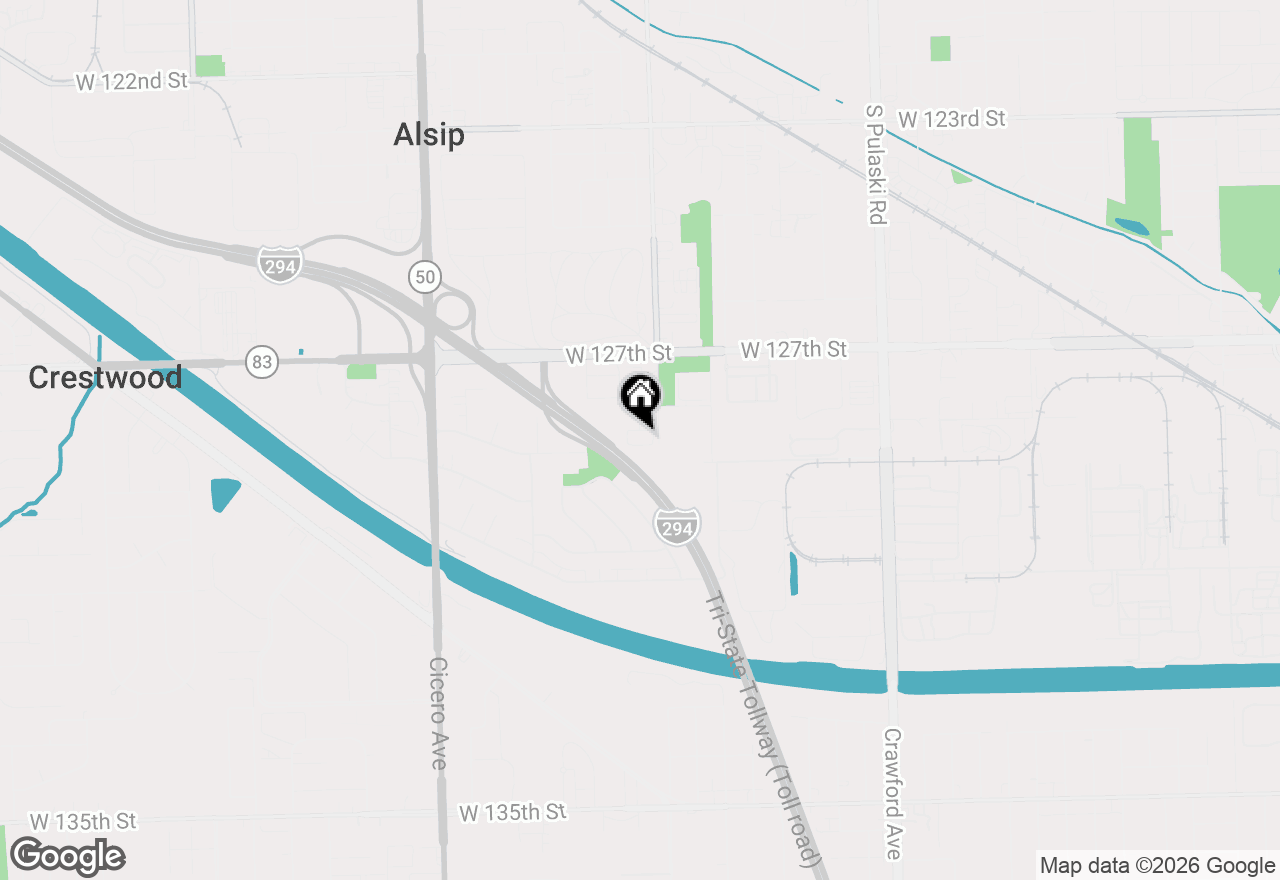 Map of 12823 S Kenneth Avenue #C3, Alsip, IL 60803