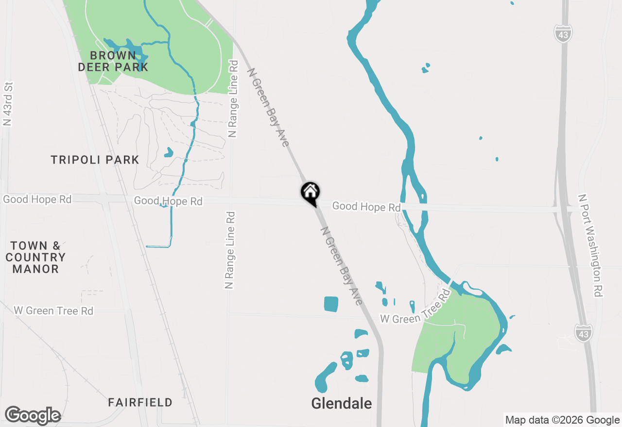 Map of 7234 N Green Bay Ave #202, Glendale, WI 53209