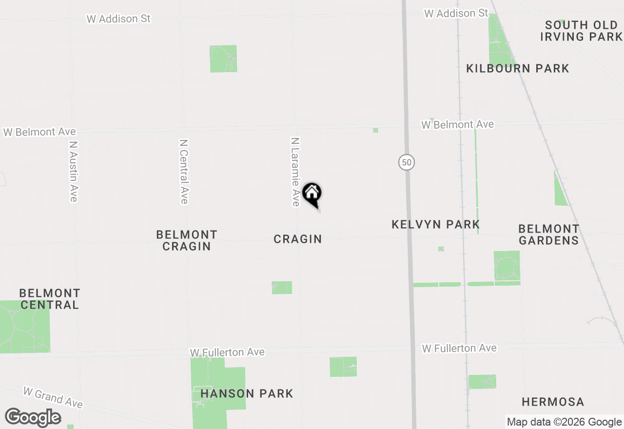 Map of 5129 W George Avenue, Chicago, IL 60641