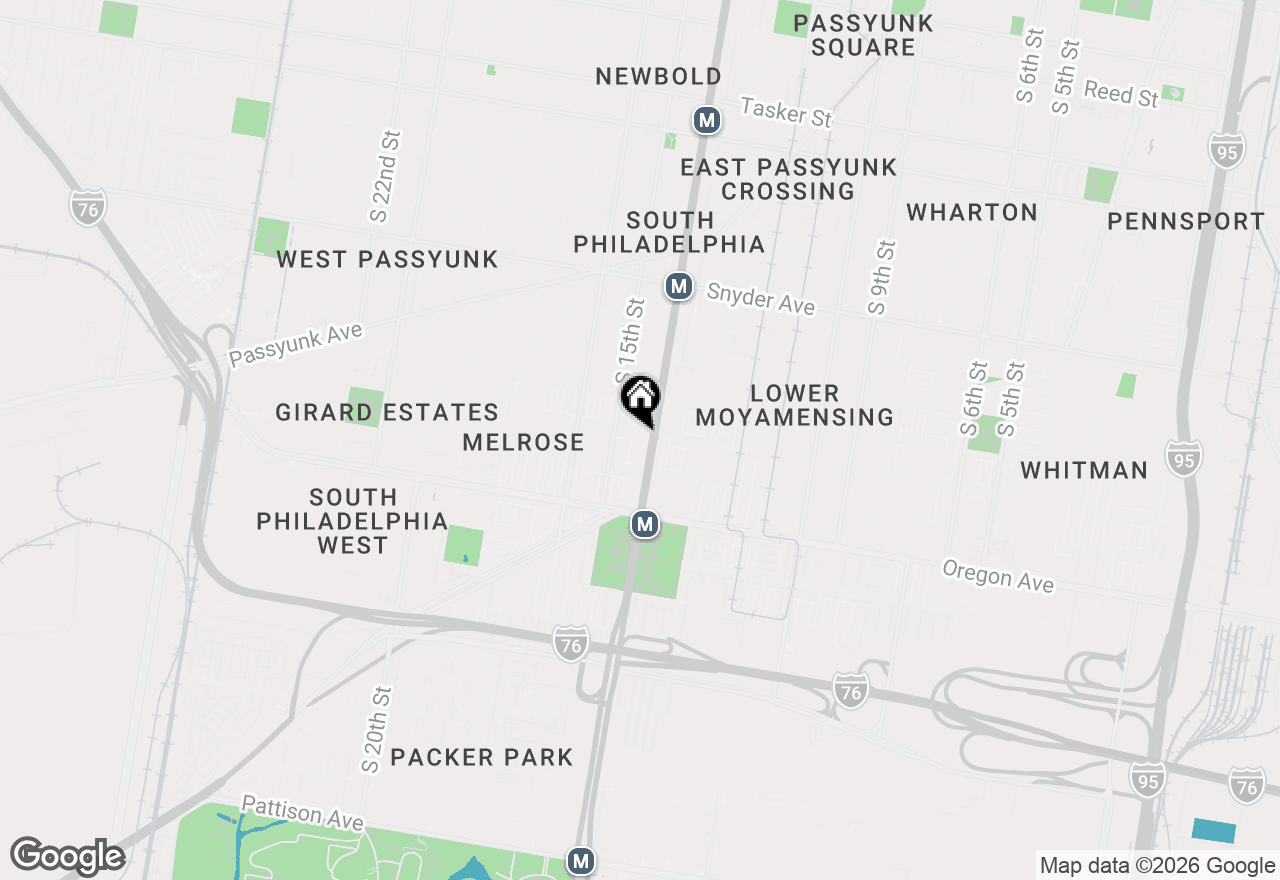 Map of 1410 W Porter Street, Philadelphia, PA 19145