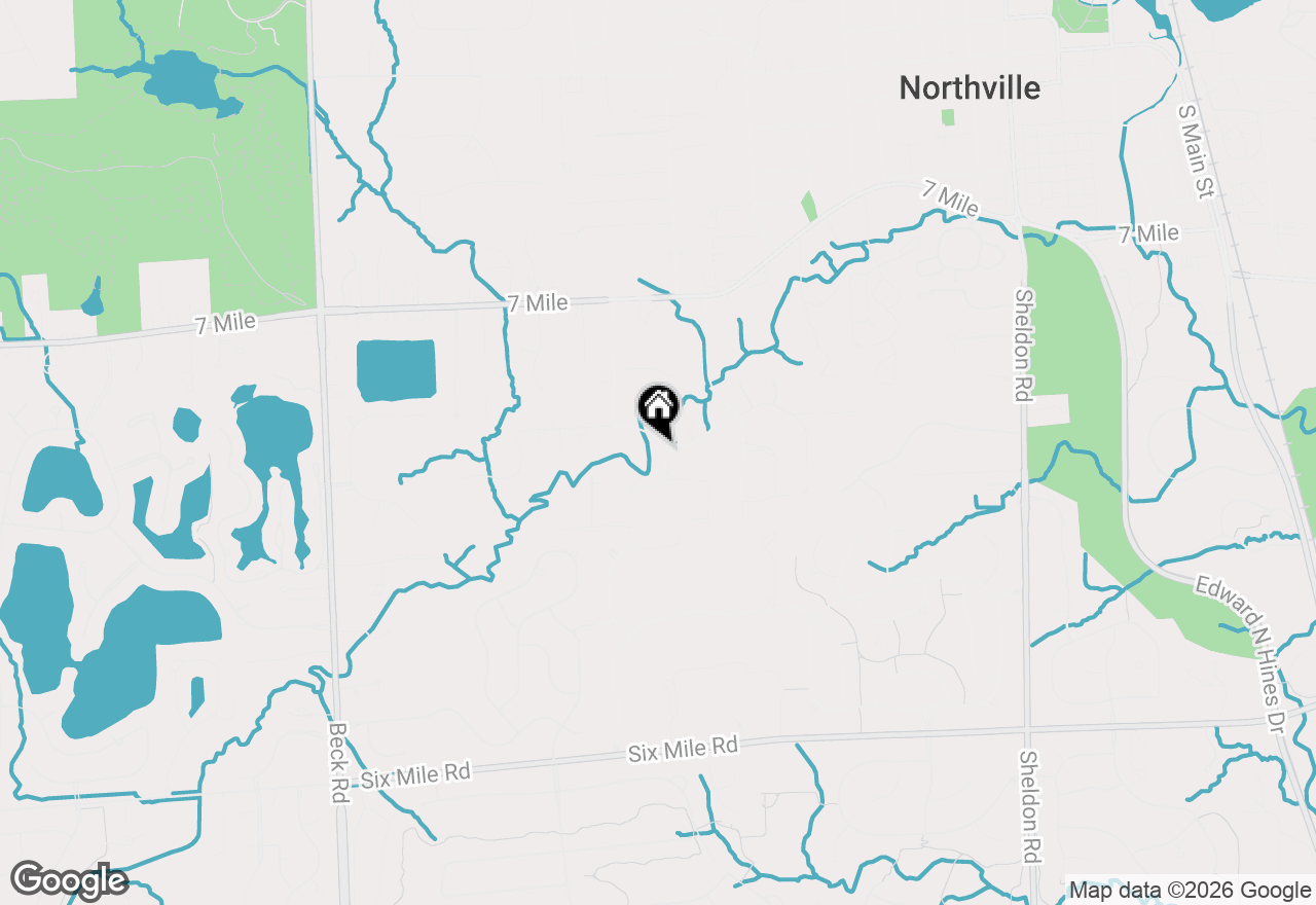 Map of 18395 Pinebrook Drive, Northville, MI 48168