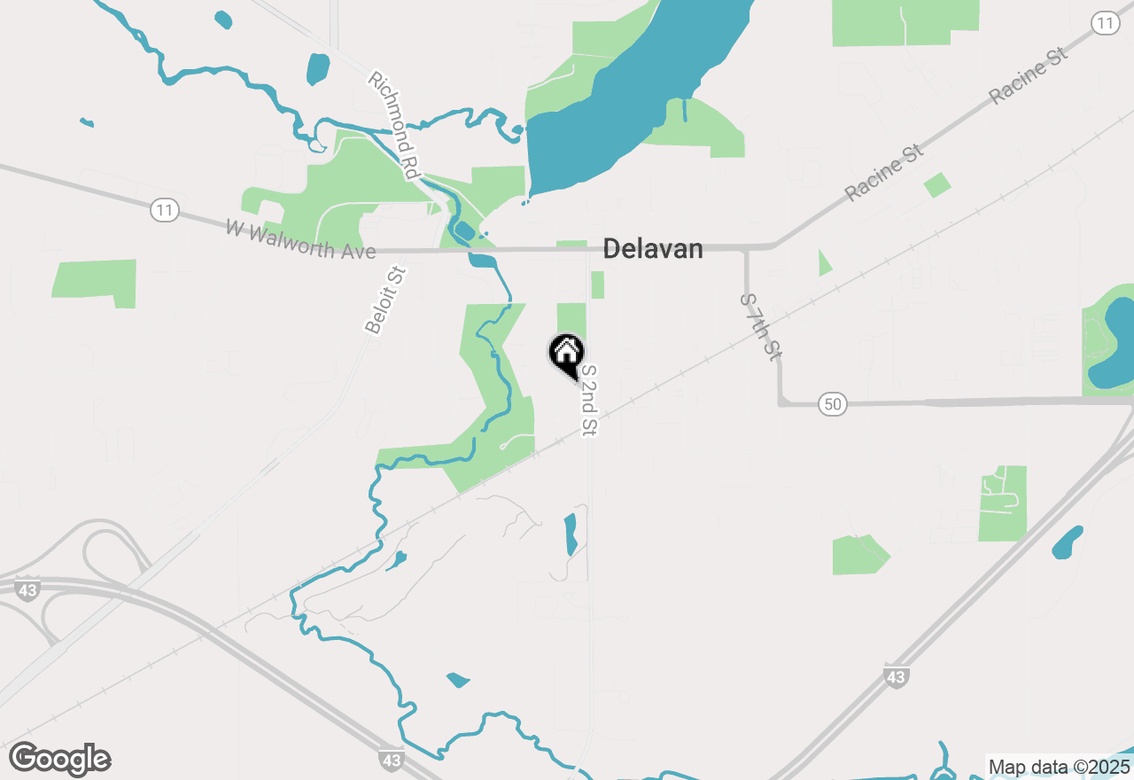 Map of 407 S Main St, Delavan, WI 53115