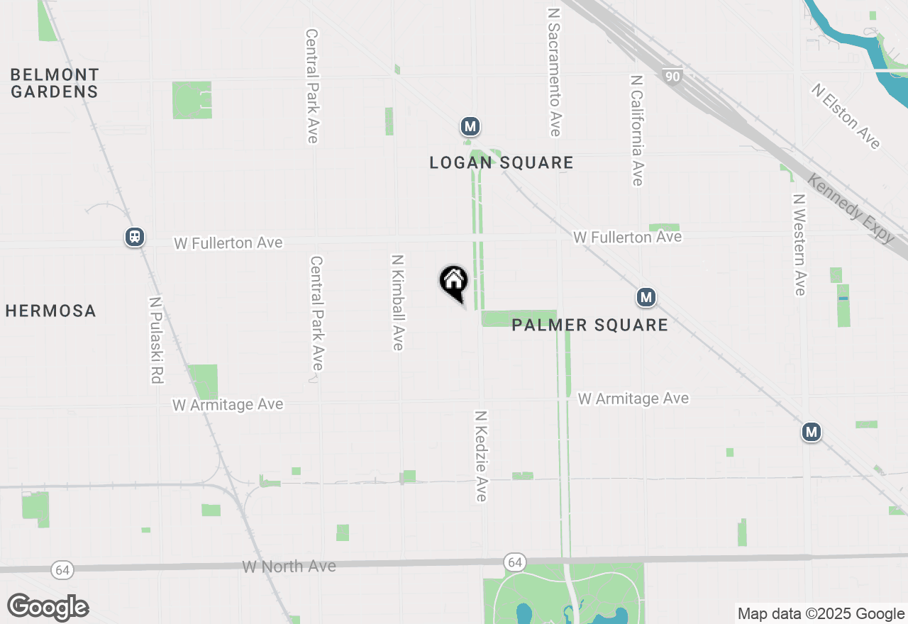 Map of 3228 W Palmer Street #05, Chicago, IL 60647