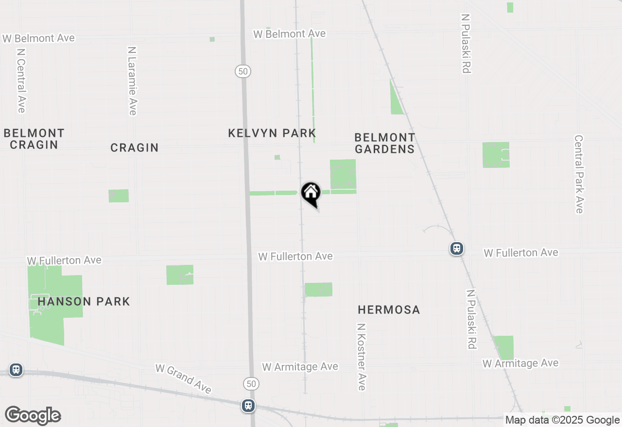 Map of 4541 W Deming Place, Chicago, IL 60639