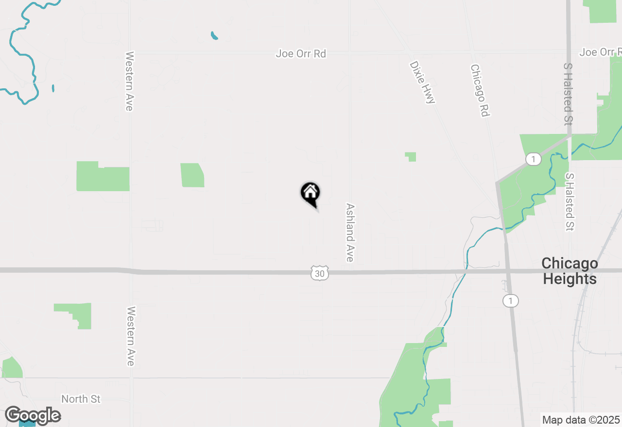 Map of 407 W 12th Street, Chicago Heights, IL 60411