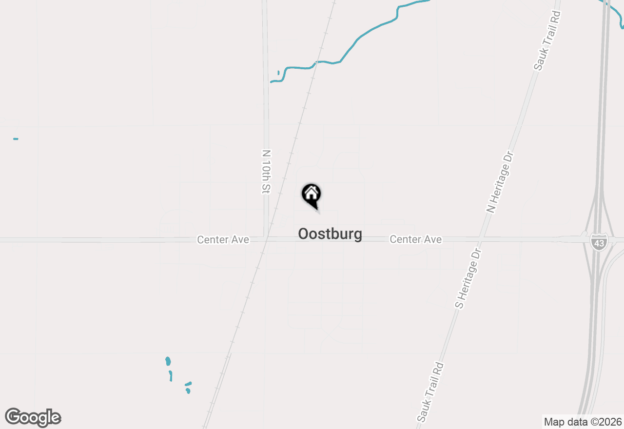 Map of 839 Park Ave, Oostburg, WI 53070