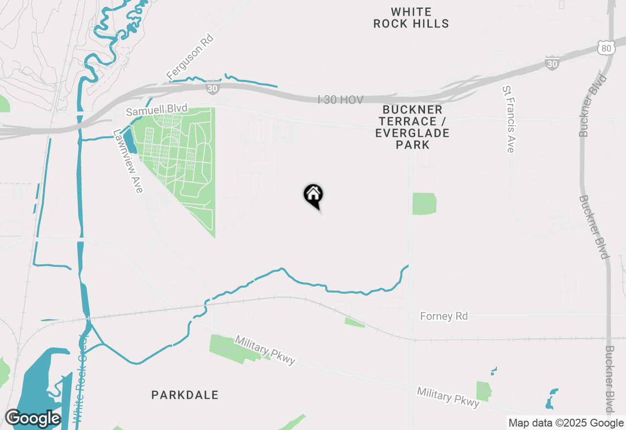 Map of 4940 Ashbrook Road, Dallas, TX 75227